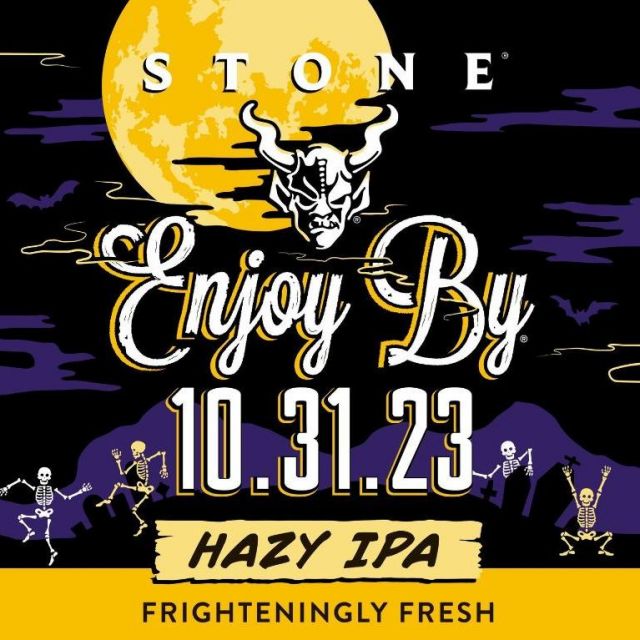 Don't forget to pick up these scary good beers this weekend!🎃👻

Stone Enjoy By 10.31.23 is a Hazy IPA with a heavy helping of Citra, Mosaic, Amarillo and Belson Sauvin hops.  The refreshing dryness and huge tropical fruit flavors make this Double IPA nothing to be afraid of...

Stone Lemon Shark 27th Anniversary Double Ale is brewed with Peacharine and Rikwaka hops along with Phantasm (an extract from sauvignon blanc grape skins)! Combined with Mosaic hops and an amped up grain bill, this IPA is frightenly good!

Cheers!🍻
@stonebrewing 
#happyhalloween #craftbeer #enjoyby